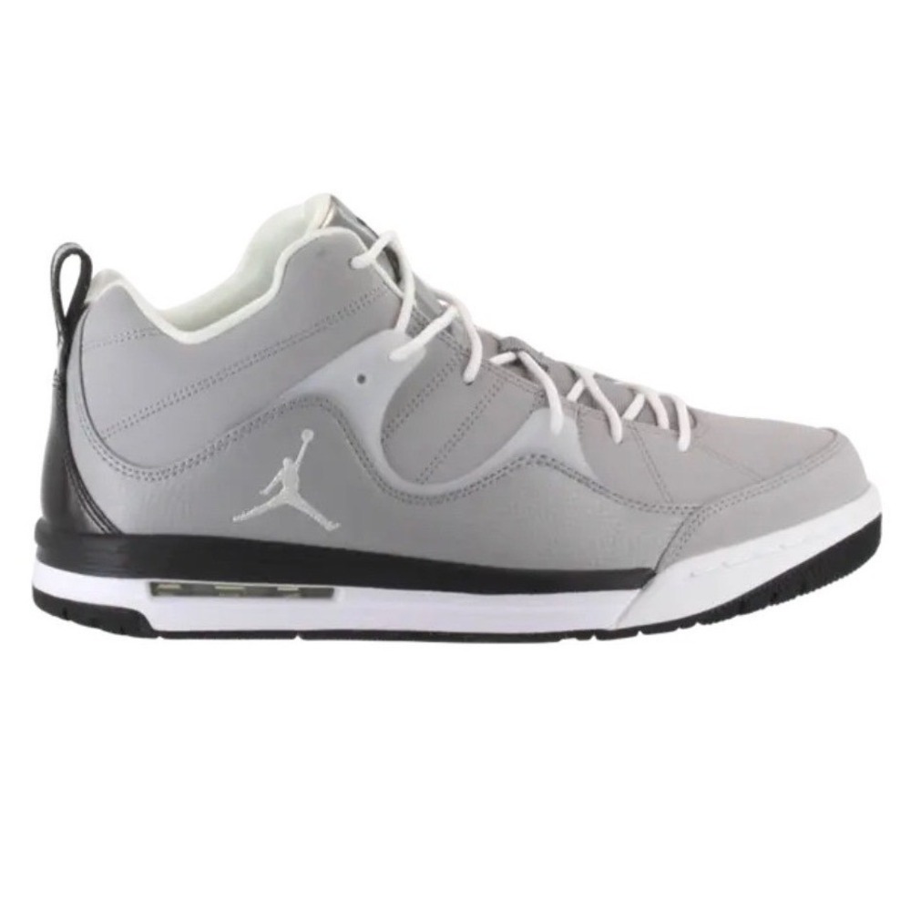 Jordan Flight 45 High Mens Cool Grey‎ White Basketball Shoes Size 12